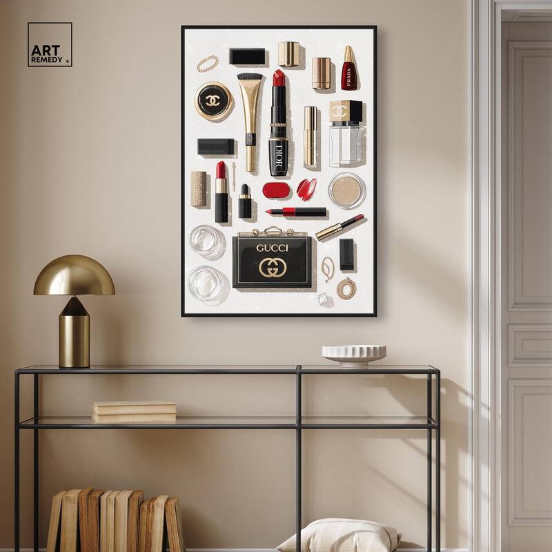 Luxury Makeup Collection II Canvas by Art Remedy