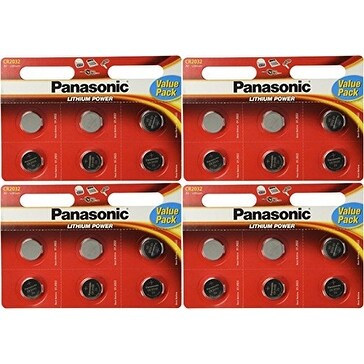 Shop 24 Panasonic Cr2032 Batteries Lithium Cr 2032 3v Coin Cell 4 Packs Of 6 Batteries Overstock 13549258