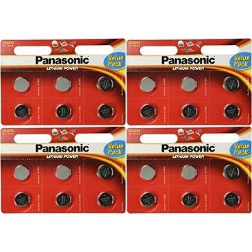 Shop 24 Panasonic Cr2032 Batteries Lithium Cr 2032 3v Coin Cell 4 Packs Of 6 Batteries Overstock 13549258