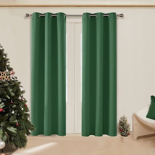 Deconovo 42 Width Solid Curtain Panel Pair(2 Panel)