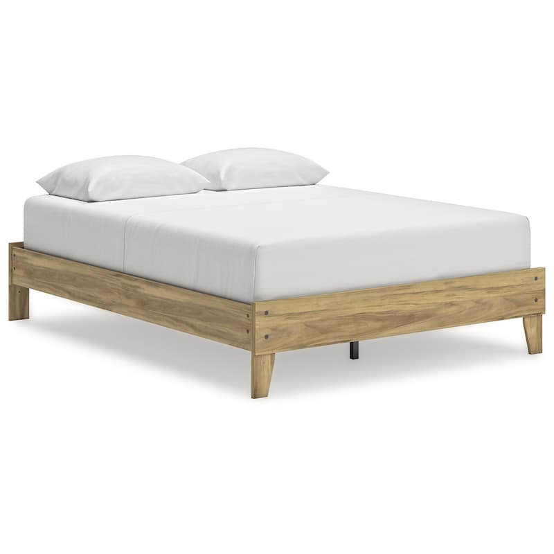 Signature Design by Ashley Bermacy Light Brown Platform Bed