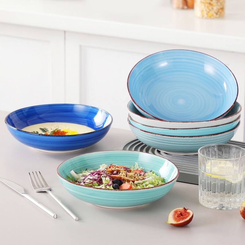vancasso Bonita Blue 18-Piece Dinnerware Set (Service for 6)