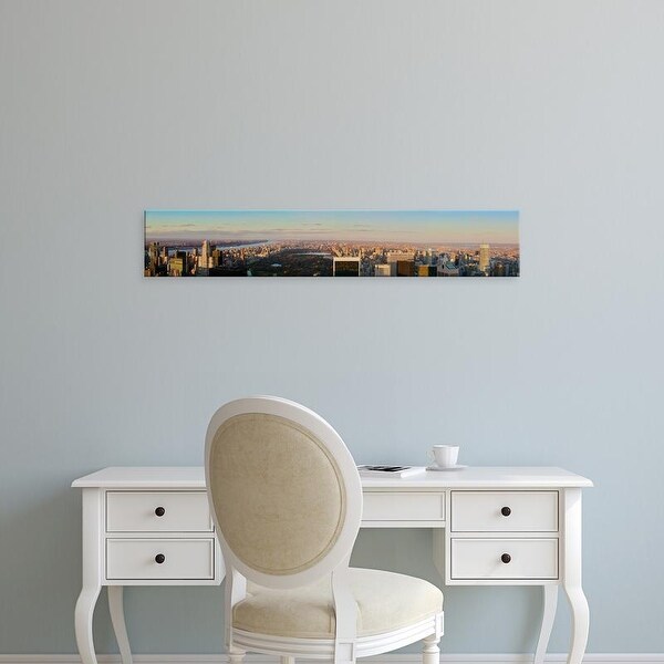 Easy Art Prints Panoramic Image 'New York City, Central Park, "Top of Rock" , Rockefeller Center' Canvas Art
