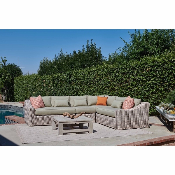 Beige outdoor shop sectional