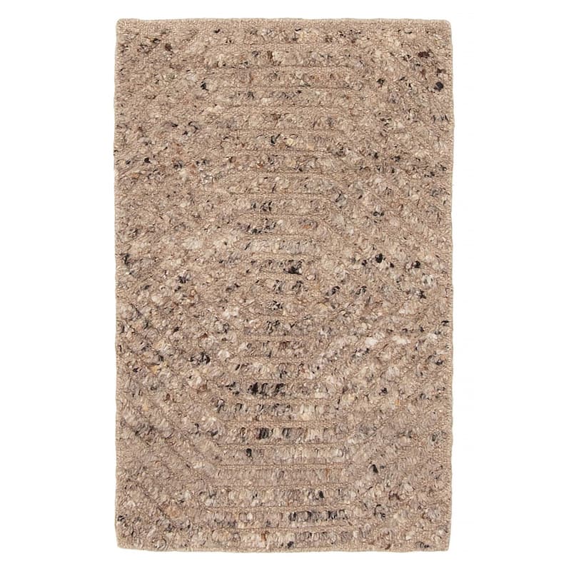 ECARPETGALLERY Hand-knotted Tangier Taupe Wool Rug - 1'8 x 2'11 - Taupe - 1'8 x 2'11