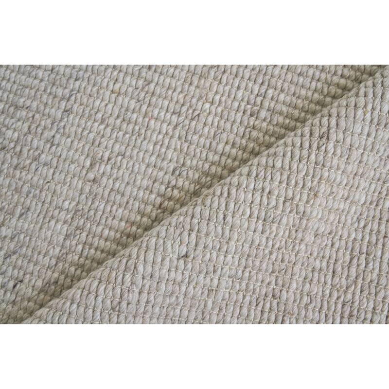 EXQUISITE RUGS Hesse Handwoven Polyester/Cotton Beige Area Rug.