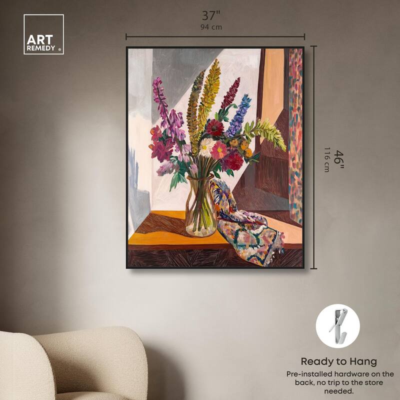 Warm Tones and Blooms Canvas by Art Remedy