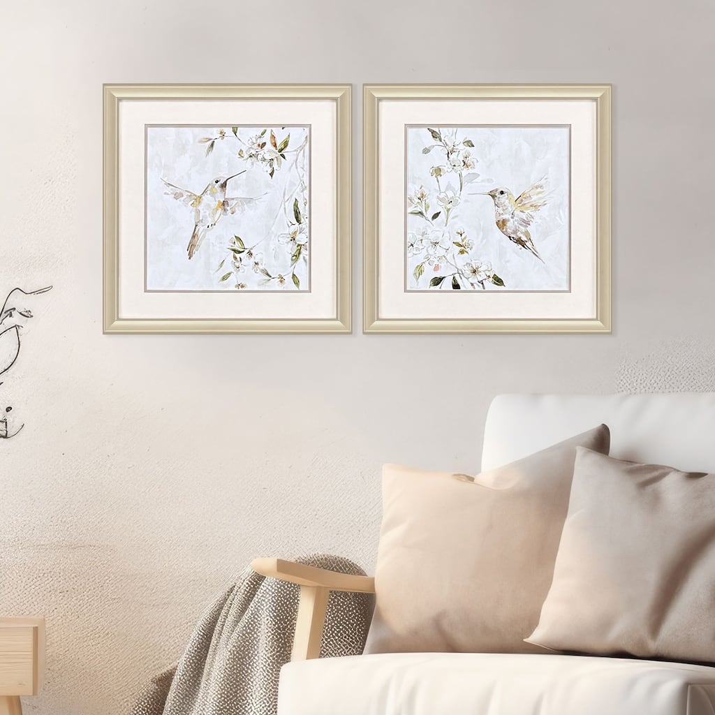 Paragon Hummingbird Song Framed Art - Set of 2
