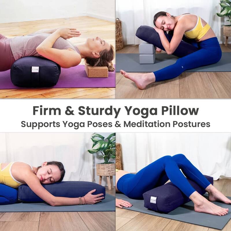 Sol Living Rectangular Yoga Bolster Meditation Cushion - Cotton - 26" x 8" x 5"