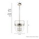 preview thumbnail 4 of 10, Hunter Karloff Clear Glass Bell-Shaped Pendant - Kitchen Island, Dining Room, Entry - Modern Farmhouse, Rustic, Industrial