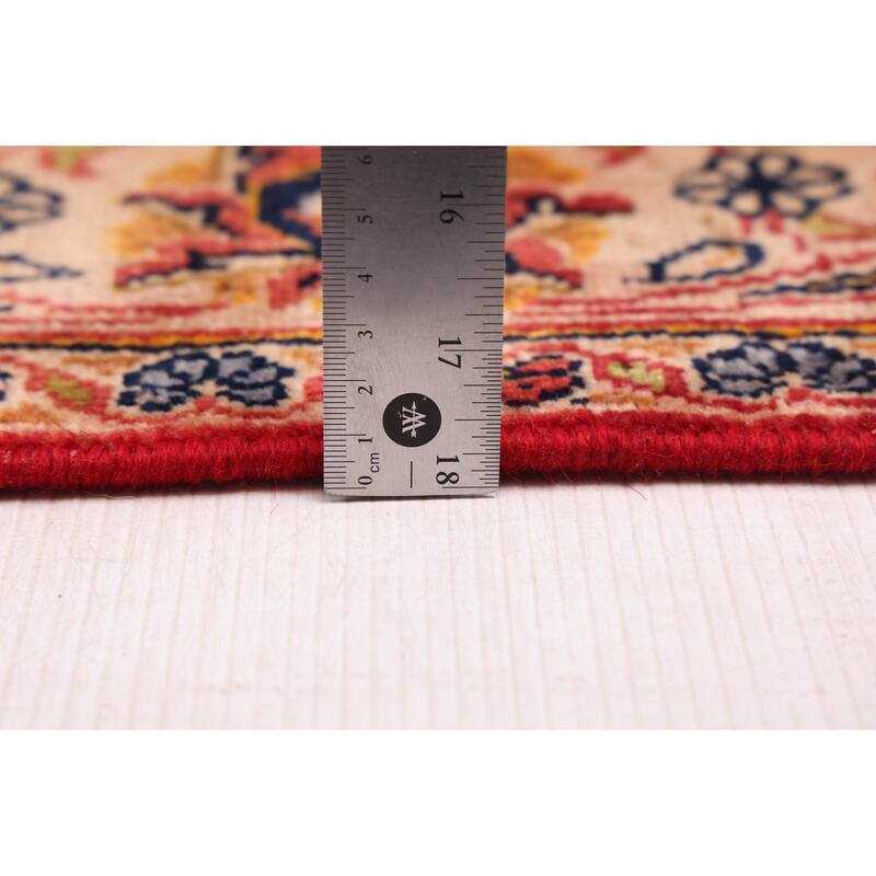 ECARPETGALLERY Hand-knotted Andelz Light Red Wool Rug - 4'4 x 6'11