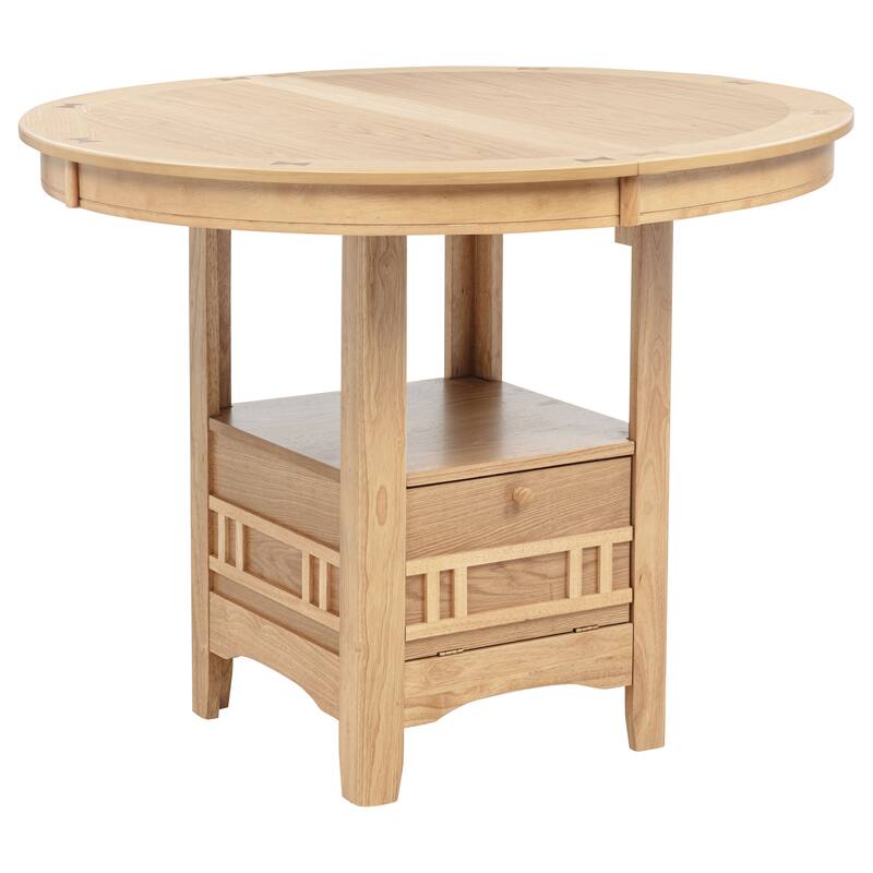 Coaster Furniture Lavon Oval Counter Height Table Brown - 42.00'' - 60.00'' x 42.00'' x 36.25''