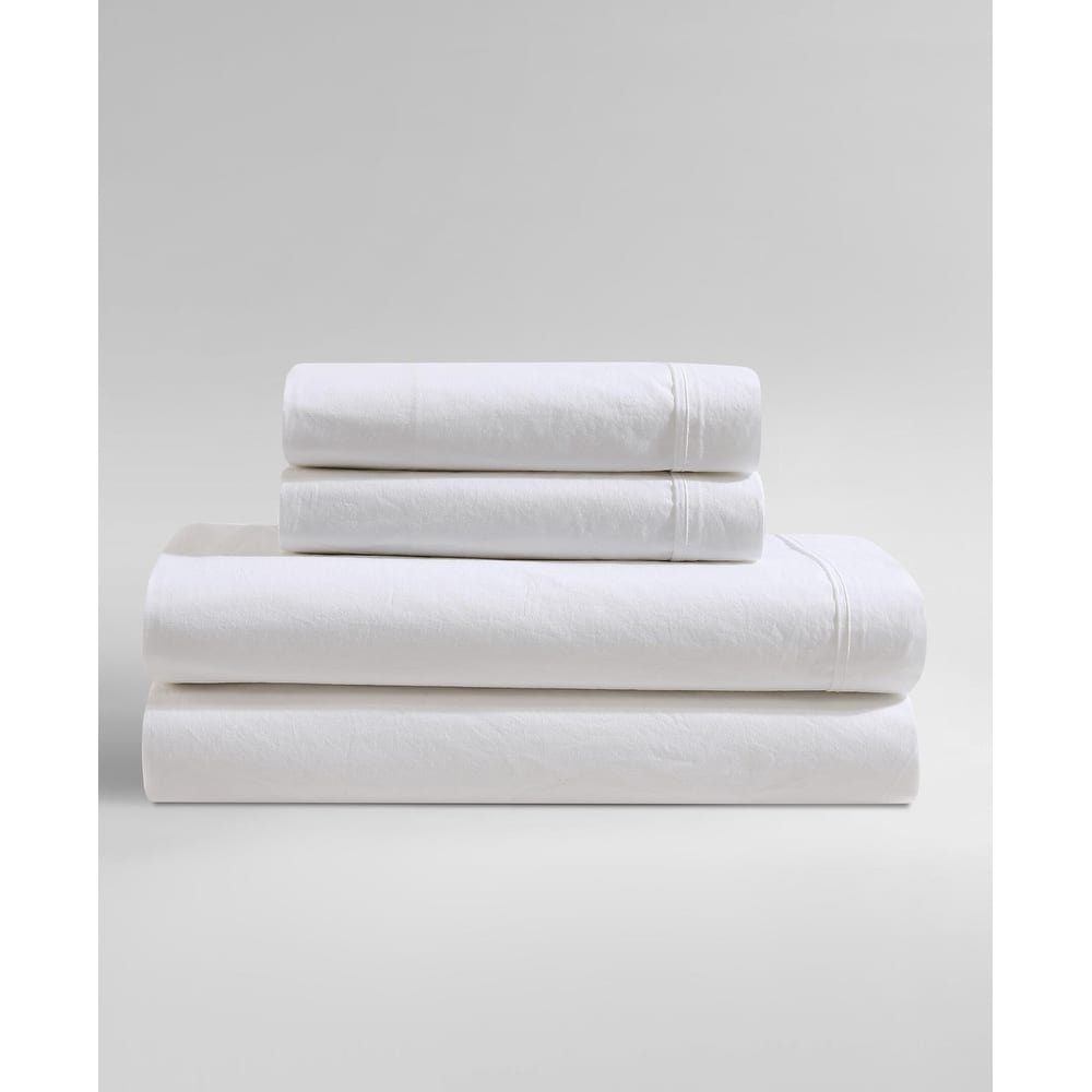 Calvin Klein Washed Cotton Percale Sheet Set