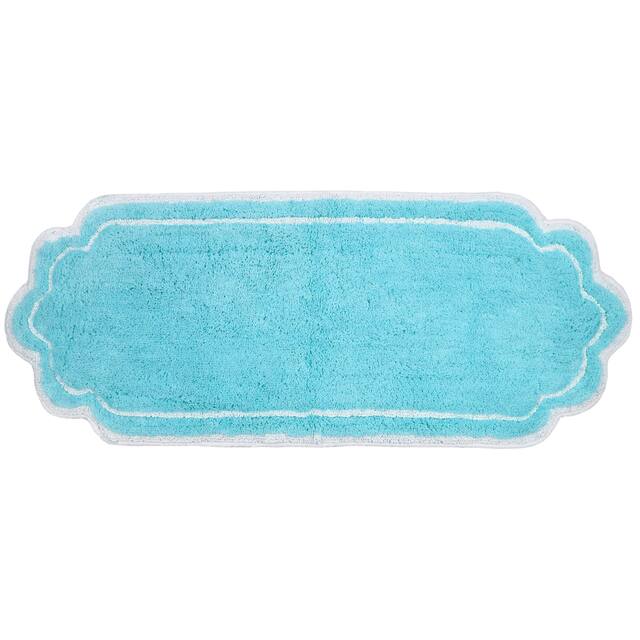 Home Weavers Allure Collection Absorbent Cotton, Machine Washable and Dry Bath Rugs