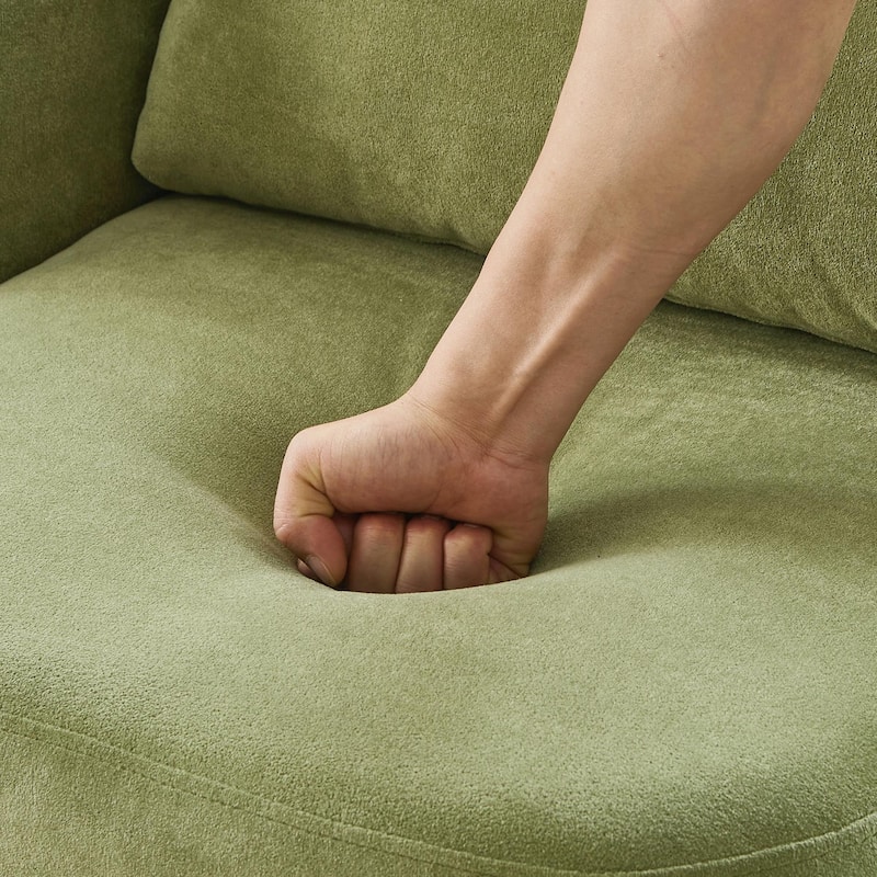 360° Swivel Chair - Chenille Upholstery, 440lb Capacity, Barrel Design