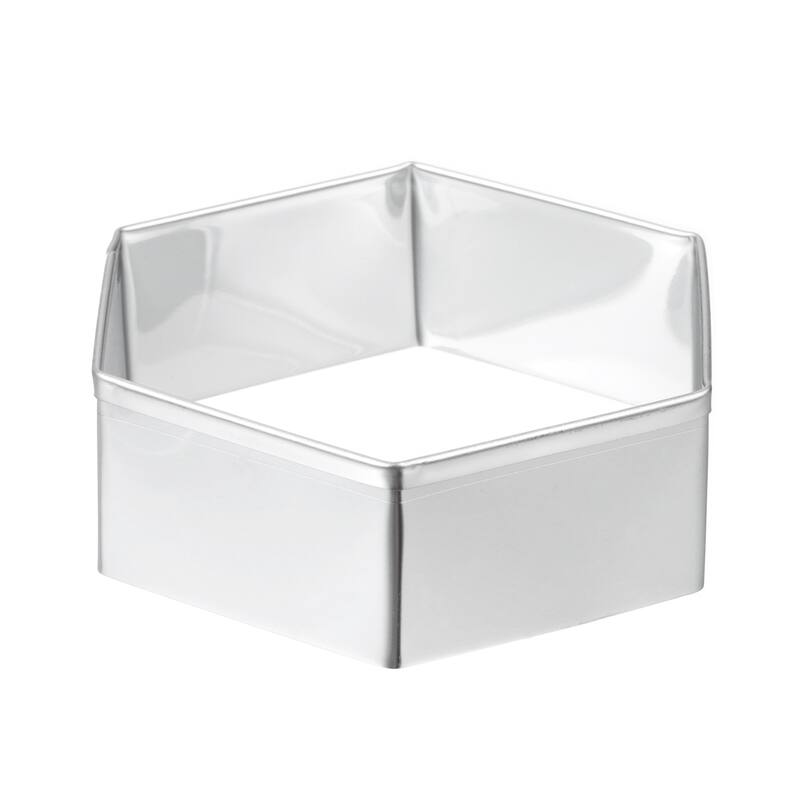 1" x 3.1" x 2.6" Cookie Cutter Silver Tone Cellular B type
