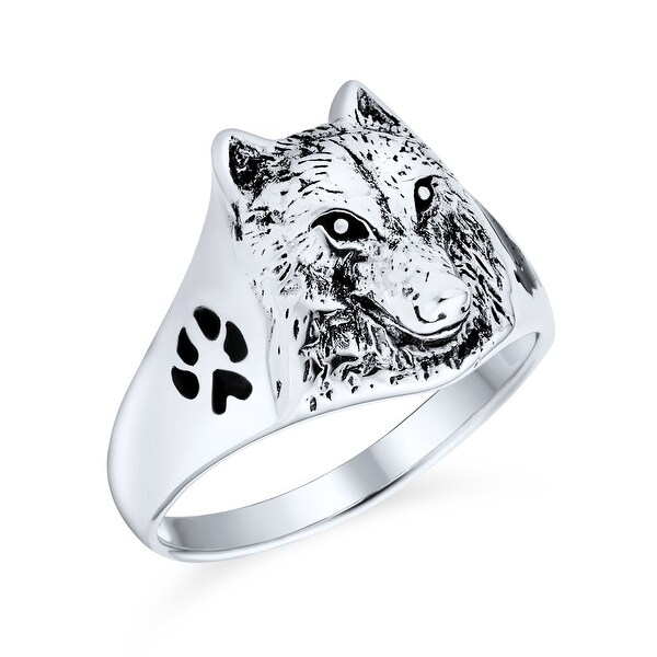 wolf signet ring