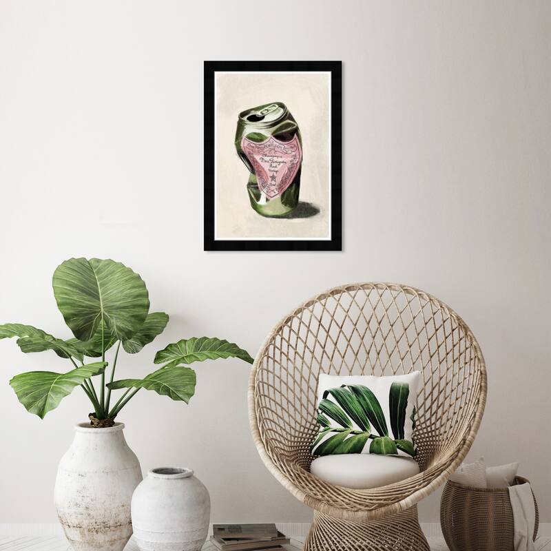 Wynwood Studio Glamor Drink Framed Trendy Retro Kitchen And Living Room Art Prints
