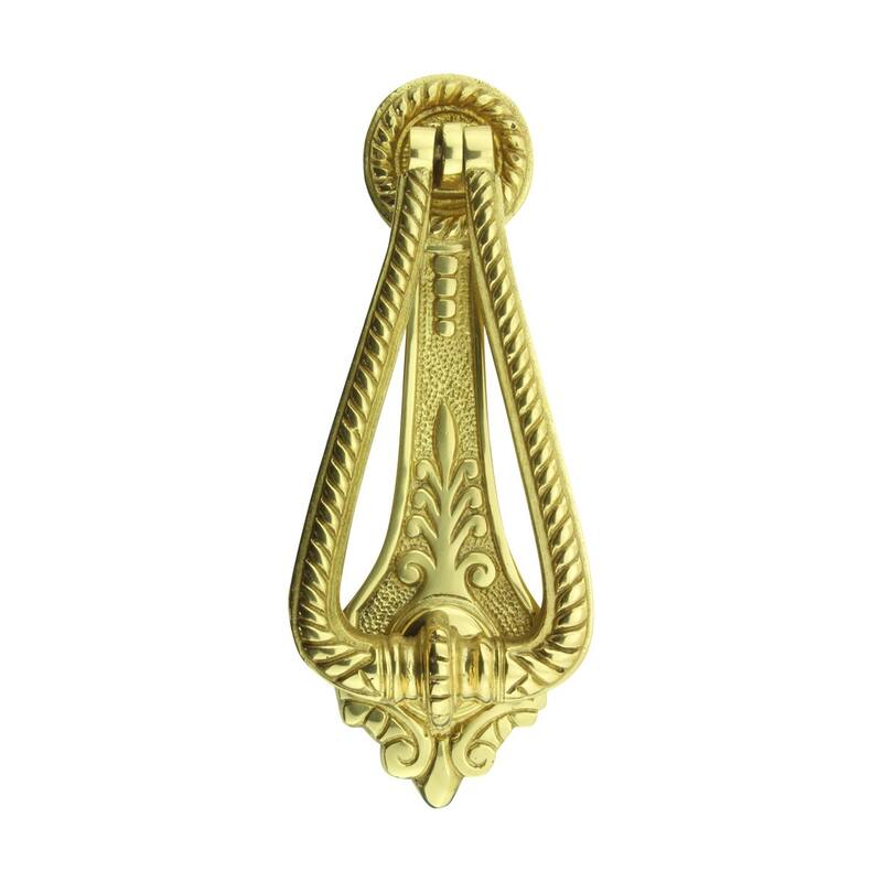 Door Knockers for Front Door 6 3/4" Solid Brass Door Knocker with Mounting Hardware Renovators Supply