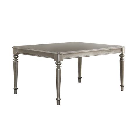 Rectangular Dining Table in Antique Silver
