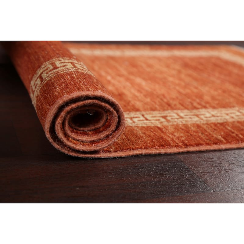 Geometric Gabbeh Kashkoli Oriental Runner Rug Hand-knotted Wool Carpet - 2'5" x 4'8"