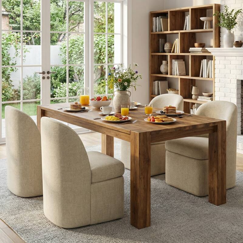 INK+IVY Lyra Dining Chair with Castors - N/A