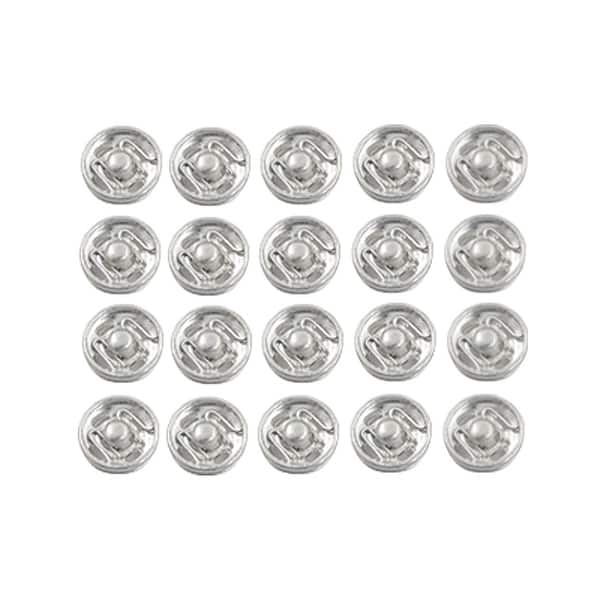 20 Pcs Metal Clothes Sewing Invisible Sewon Press Studs Snap Buttons