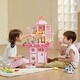 preview thumbnail 10 of 9, 48 Piece Pink Plastic Kids Kitchen Playset Toy Ideal Gift for Birthdays or Any Special Occasion - 18.5 x 9.4 x 30.7 in