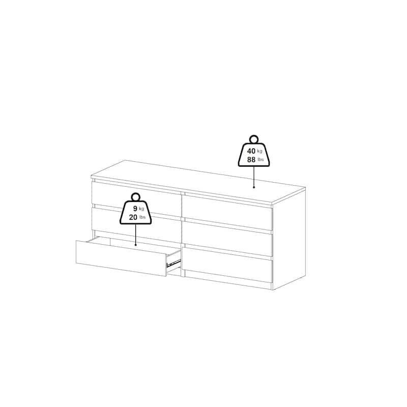 Porch & Den McKellingon 6-drawer Double Dresser