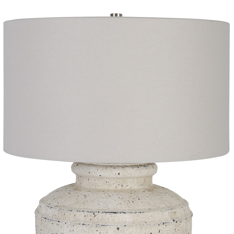 Uttermost Artifact Aged Stone Table Lamp - 18 W x 24.5 H x 18 D (inches)