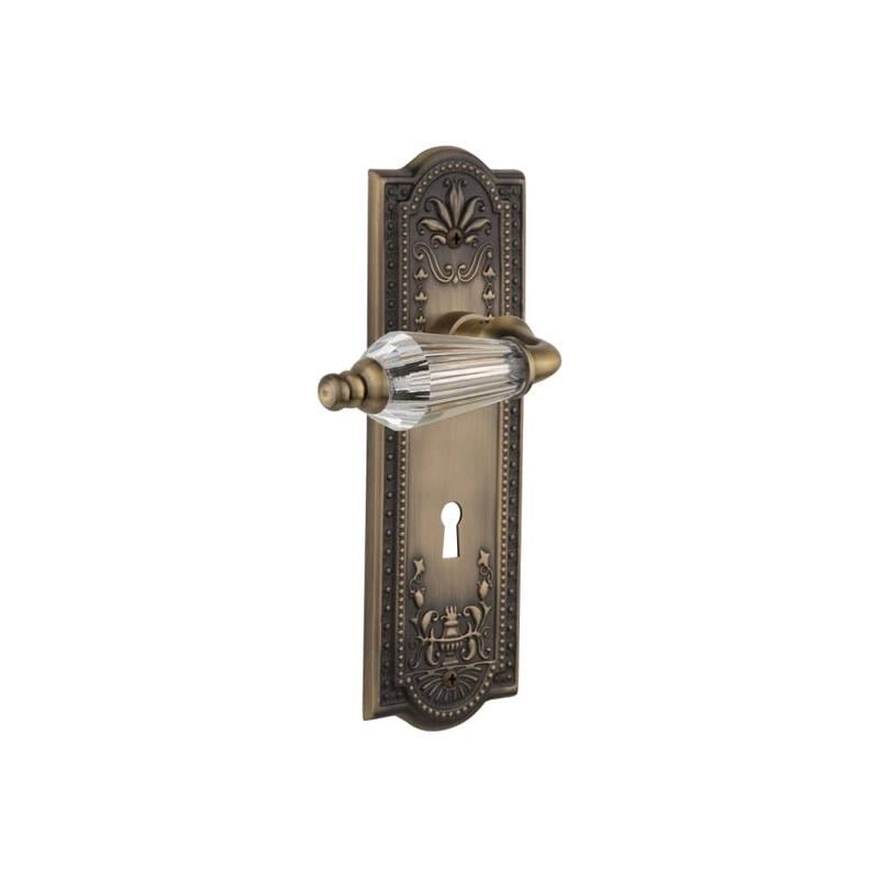 Nostalgic Warehouse Vintage Parlor Crystal Lever Passage Lever Set