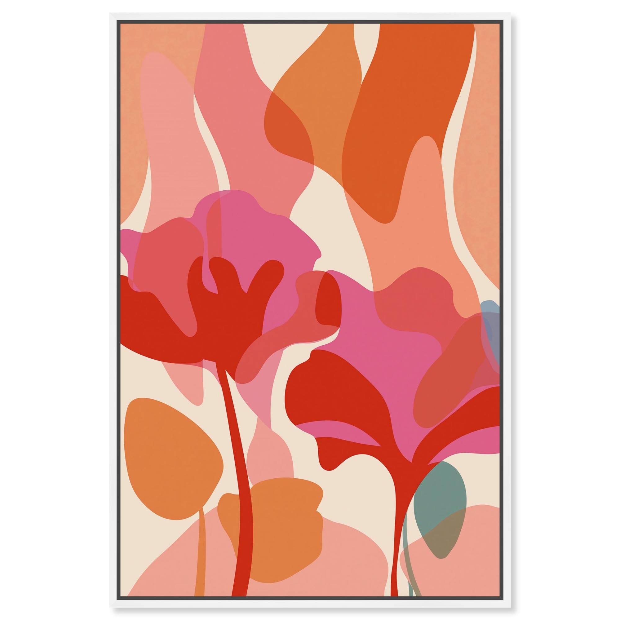 Heart of a Flower II Floral Decor Framed Canvas Print by Art Remedy