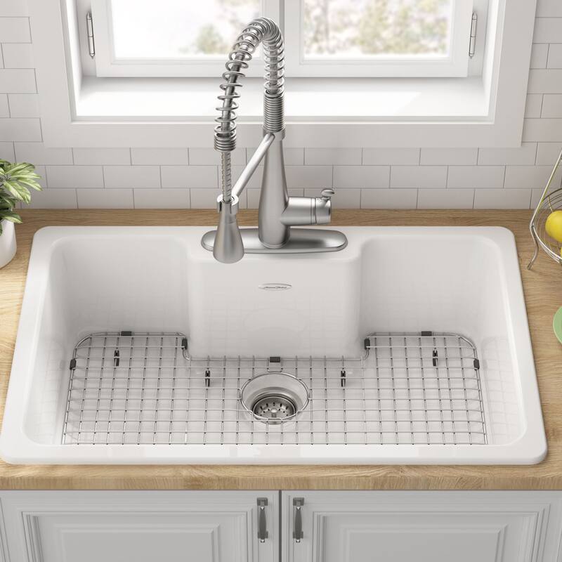 American Standard Quince 33" Drop In Single Basin Cast Iron Kitchen