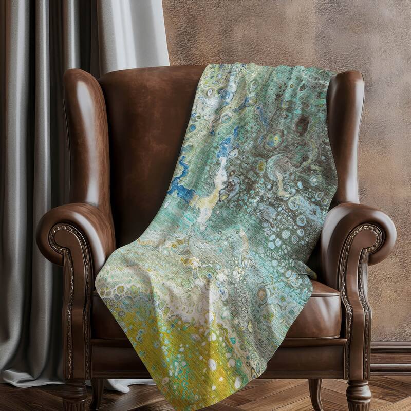 Premium Machine Washable Modern Fusion Sherpa Throw Blanket