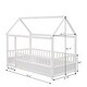 preview thumbnail 22 of 20, Twin House Frame Floor Bed with Fence and Roof - Playful and Safe for Kids