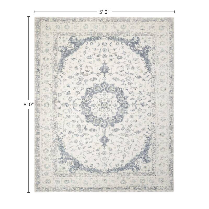 Overton Handmade Modern Contemporary Floral Area Rug