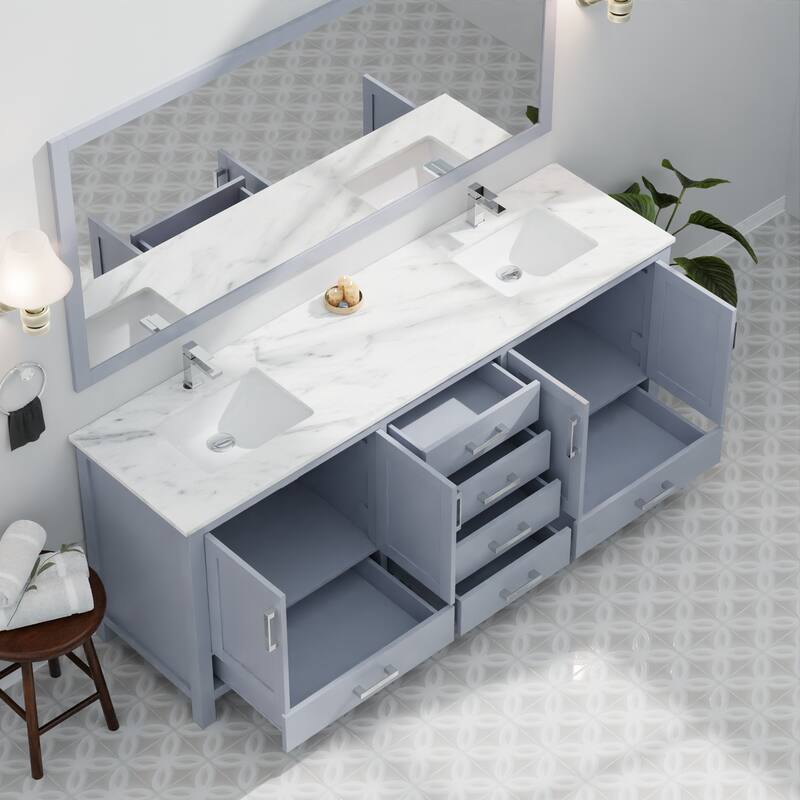 Jacques Bath Vanity No Top and Mirror