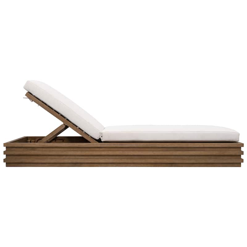 SAFAVIEH Couture Barbados Eucalyptus Chaise Lounge - 28"W x 79"D x 32"H