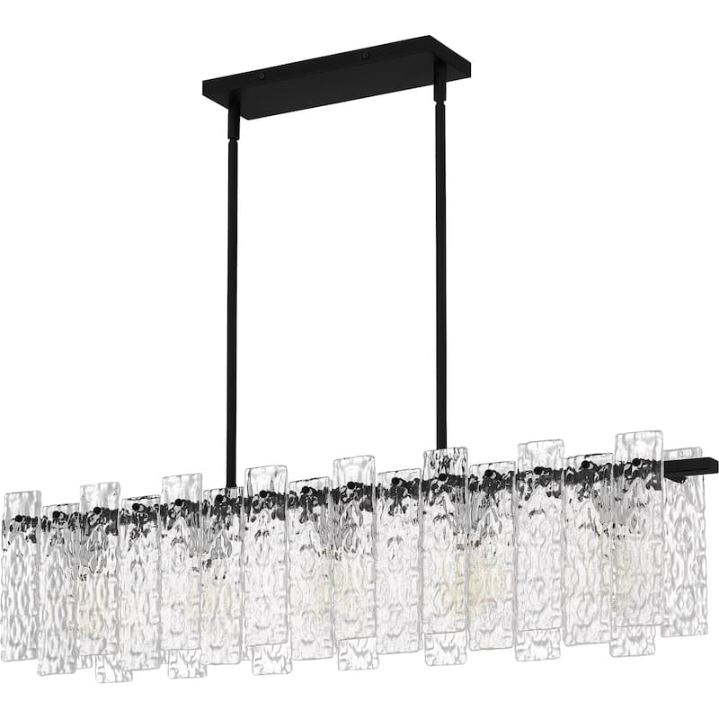 Caspian 5-Light Matte Black Island Light