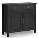 preview thumbnail 74 of 92, WYNDENHALL Hampshire 40" Wide Solid Wood Traditional Entryway Storage Cabinet - 40"w x 15"d x 36" h