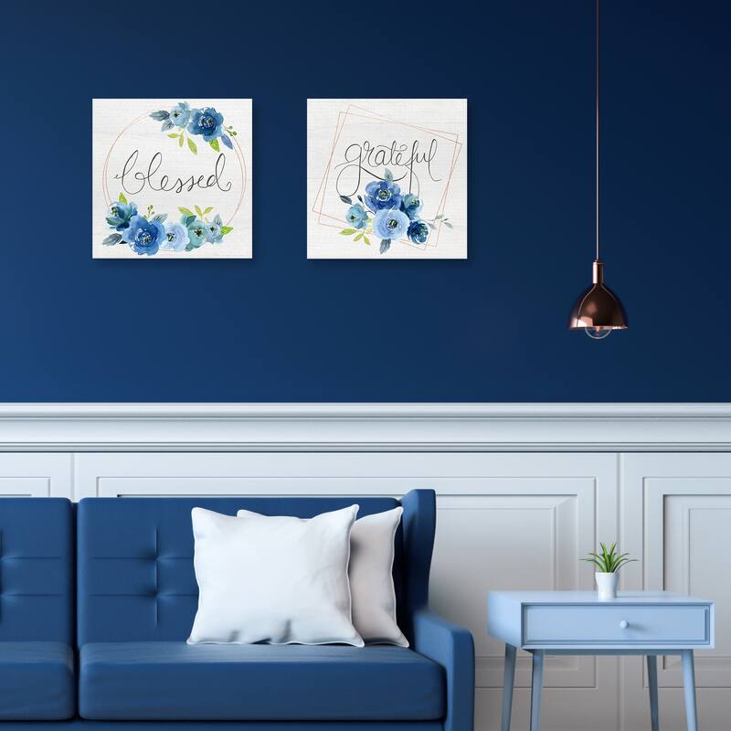 Blessed & Gratefull Canvas Art Prints