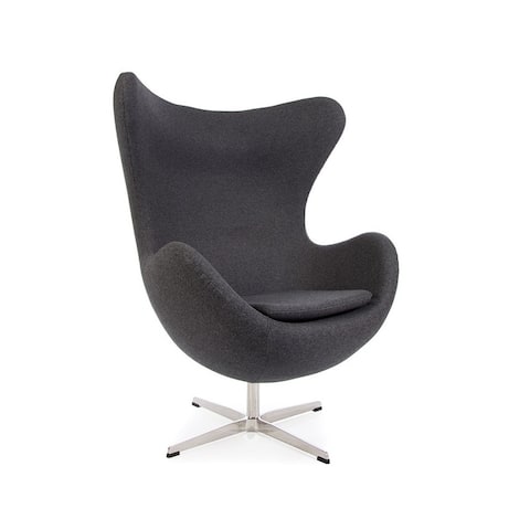 Egg Lounge Chair (Fabric) - 44.9"H (18" SH) x 33.9"W x 32.3"D