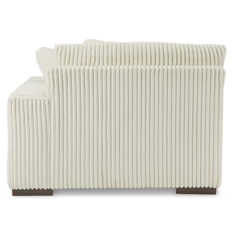 Signature Design by Ashley Lindyn White 2-Piece Sectional with Ottoman - 102" W x 70" D x 38" H