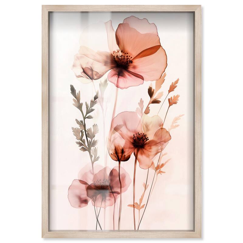 Petal Dye II Shadowbox by Art Remedy - Natural - 10" x 15"