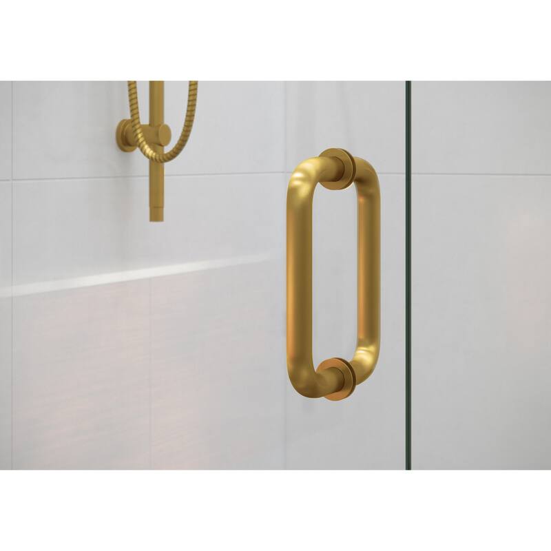 Glass Warehouse 78" x 64.75" Frameless Shower Door - Wall Hinge