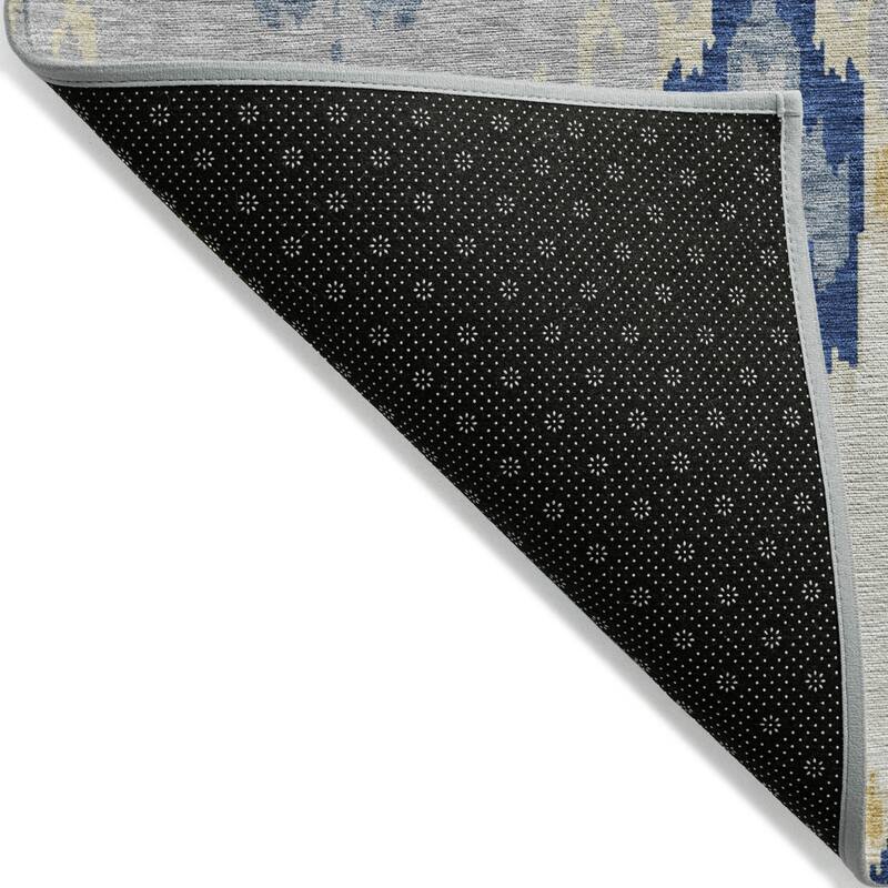HomeRoots Ikat Transitional Rectangle Outdoor Rug
