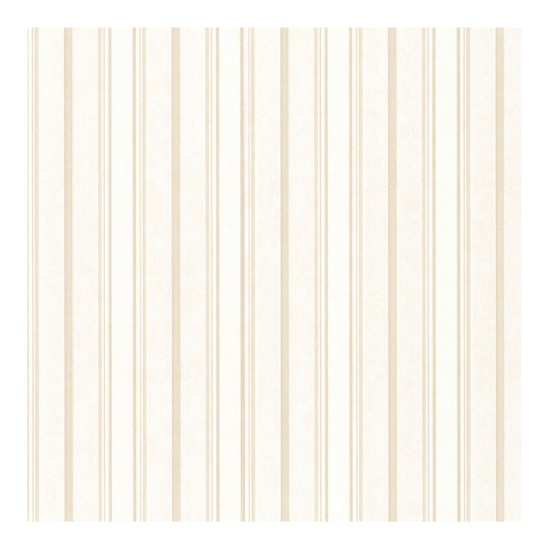 Overstock Lillian Beige Stripe Wallpaper 396in X 20 5in 0 25in
