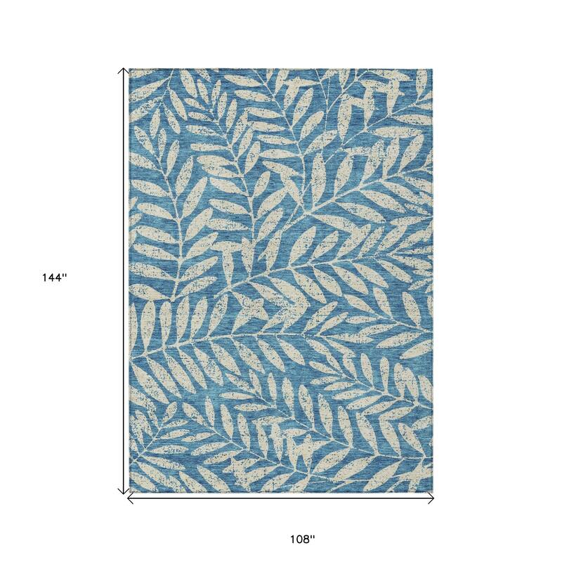 HomeRoots Floral Transitional Rectangle Outdoor Rug