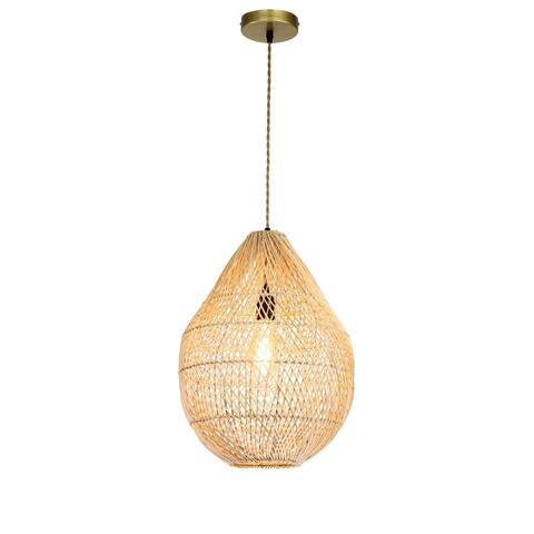 Handmade Rattan Hanging Pendant Light
