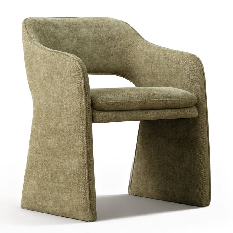 Upholstered Fabric Dining Armchair (Set of 2)